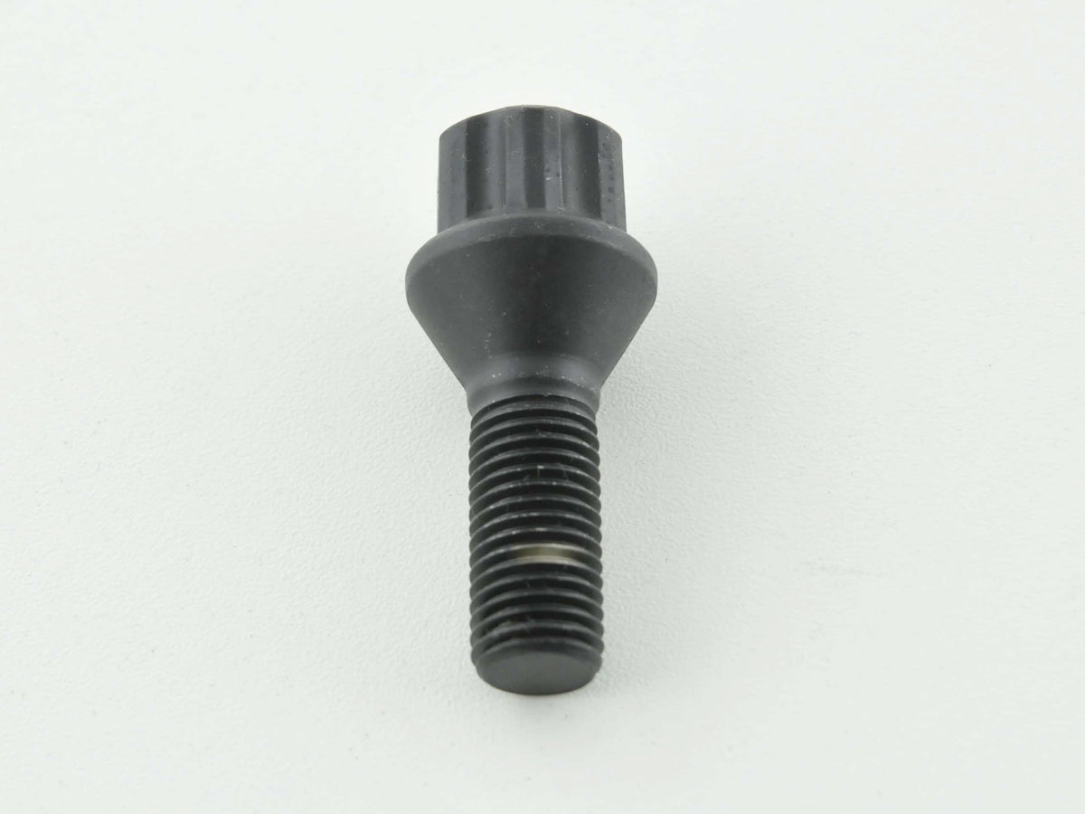 Radschraube einzeln Schaftlänge 28mm Kegelbund schwarz M12x1,5 Radschraube einzeln Schaftlänge 28mm Kegelbund schwarz M12x1,5